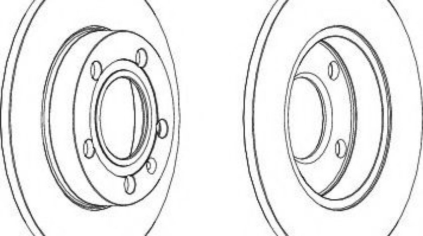 Disc frana AUDI A4 Avant (8ED, B7) (2004 - 2008) FERODO DDF1709 piesa NOUA