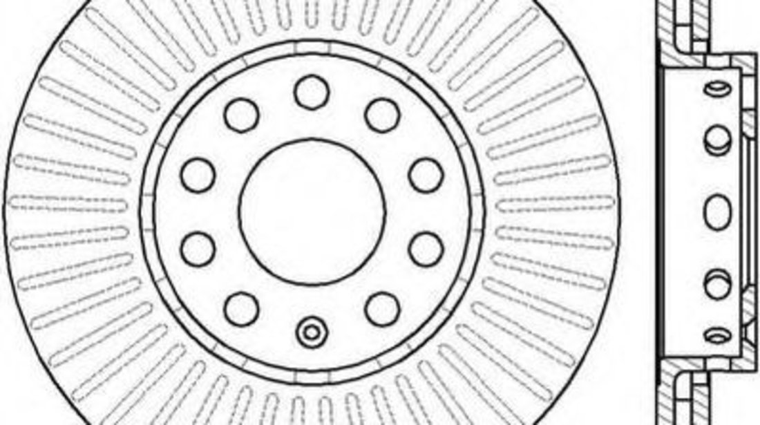 Disc frana AUDI A4 Avant (8ED, B7) (2004 - 2008) JURID 561548JC piesa NOUA