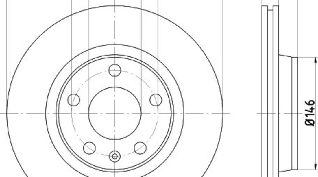 Disc frana AUDI A4 Avant (8ED, B7) (2004 - 2008) KRIEGER 0950004277 piesa NOUA