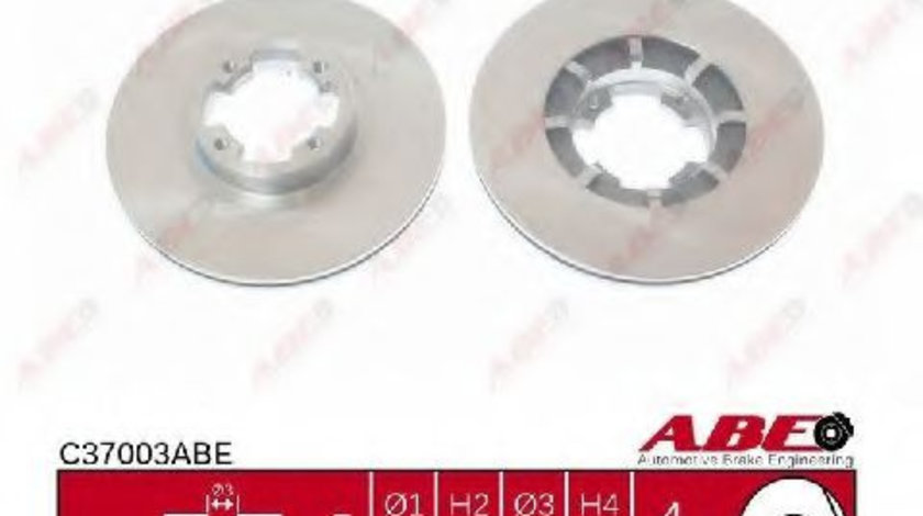 Disc frana AUDI A4 Cabriolet (8H7, B6, 8HE, B7) (2002 - 2009) ABE C37003ABE piesa NOUA