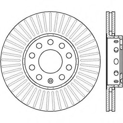 Disc frana AUDI A6 (4A, C4) (1994 - 1997) JURID 561548JC piesa NOUA