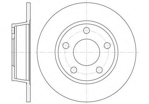 Disc frana AUDI A6 (4B2, C5) (1997 - 2005) REMSA 6723.00 piesa NOUA