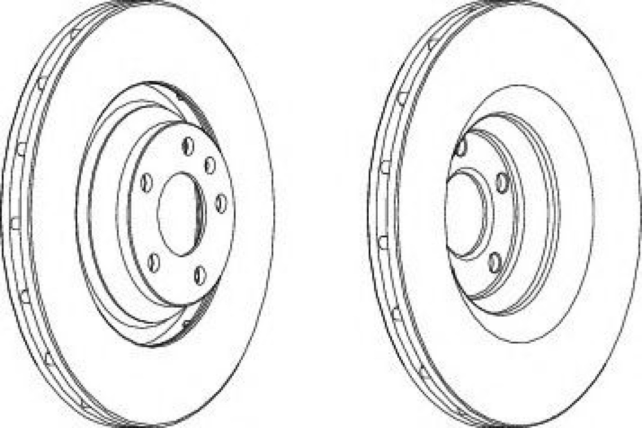 Disc frana AUDI A6 (4F2, C6) (2004 - 2011) FERODO DDF1238C-1 piesa NOUA