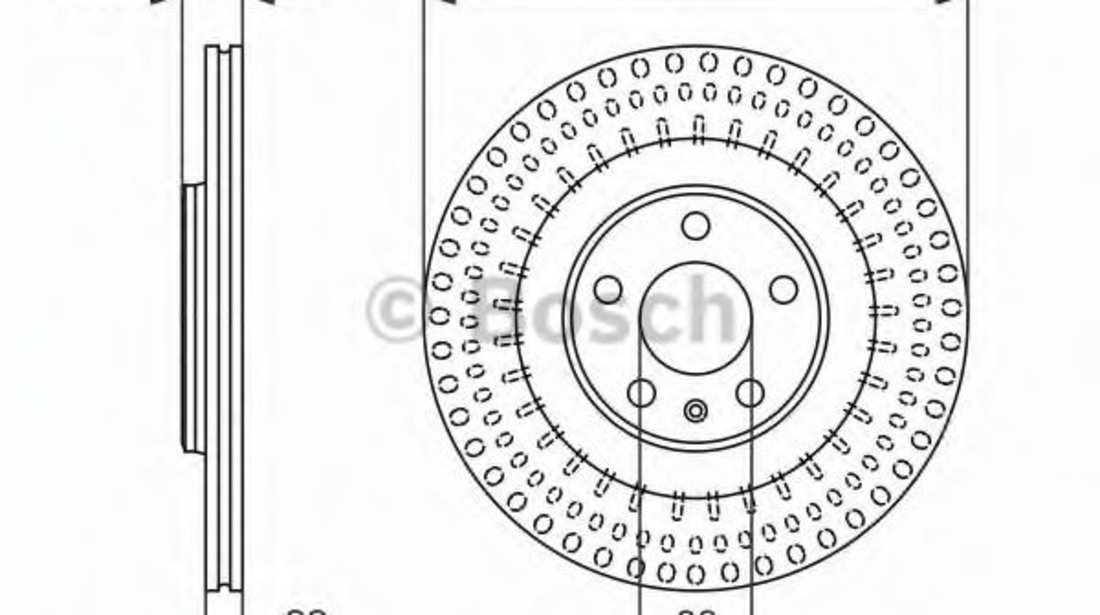 Disc frana AUDI A6 Allroad (4GH, 4GJ) (2012 - 2016) BOSCH 0 986 479 750 piesa NOUA