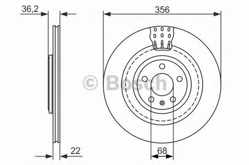 Disc frana AUDI A6 Avant (4G5, C7, 4GD) (2011 - 2016) BOSCH 0 986 479 749 piesa NOUA