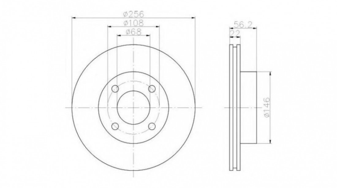 Disc frana Audi AUDI 80 (8C, B4) 1991-1994 #2 09571010