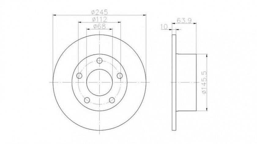 Disc frana Audi AUDI A6 (4A, C4) 1994-1997 #3 08574310