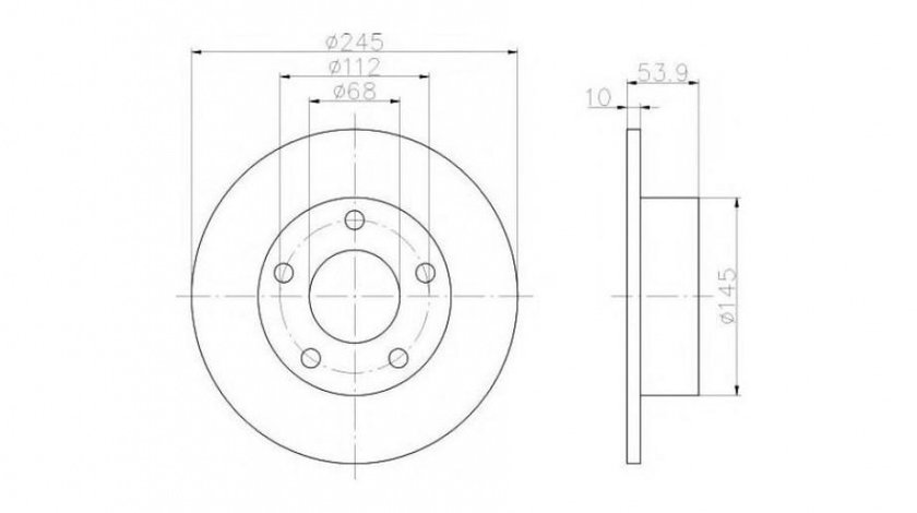 Disc frana Audi AUDI A6 Avant (4B5, C5) 1997-2005 #2 08908310