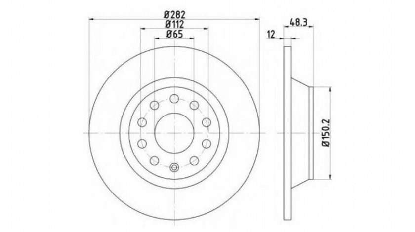 Disc frana Audi AUDI Q3 (8U) 2011-2016 #2 08A20210