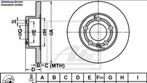 Disc frana AUDI TT (8N3) (1998 - 2006) ATE 24.0109...