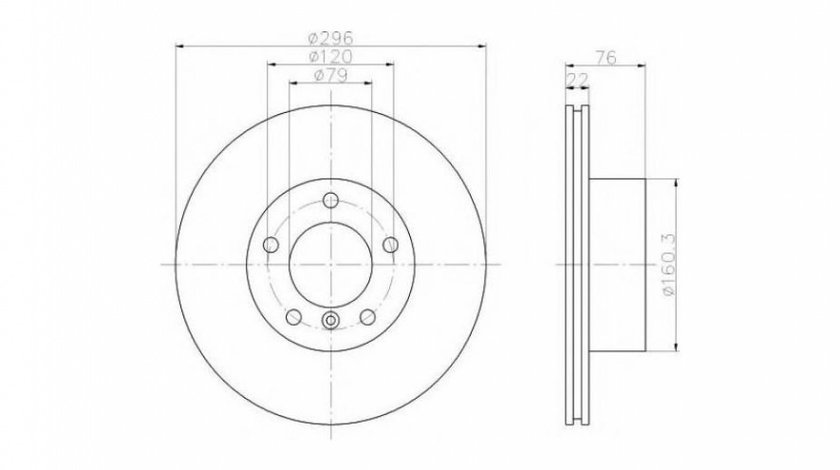 Disc frana BMW 5 (E39) 1995-2003 #2 09692410