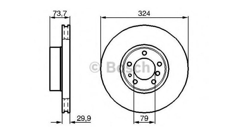 Disc frana BMW 5 Touring (E39) 1997-2004 #2 0986478024