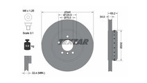 Disc frana BMW 6 Cabriolet (E64) 2004-2016 #2 1503...