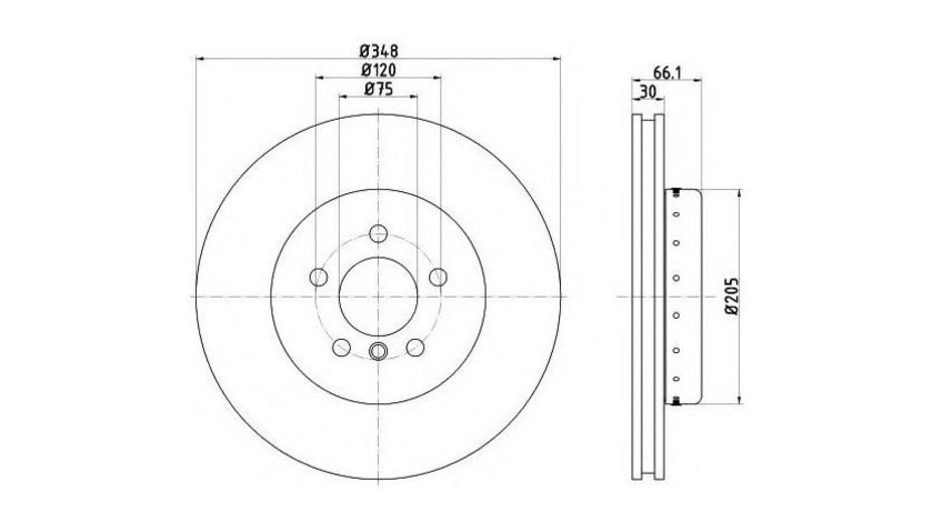 Disc frana BMW 6 cupe (F13) 2010-2016 #3 09C40913