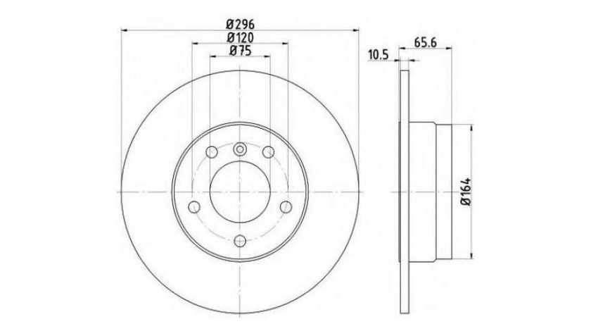 Disc frana BMW BMW 1 (E87) 2003-2013 #2 08A20510