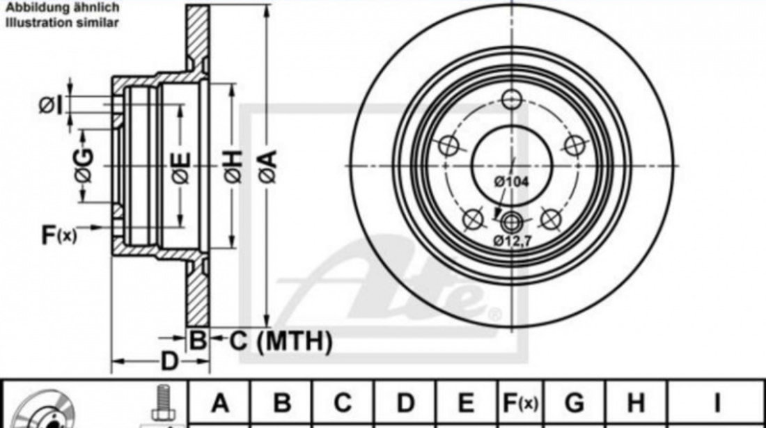 Disc frana BMW BMW 1 (E87) 2003-2013 #2 08A20510