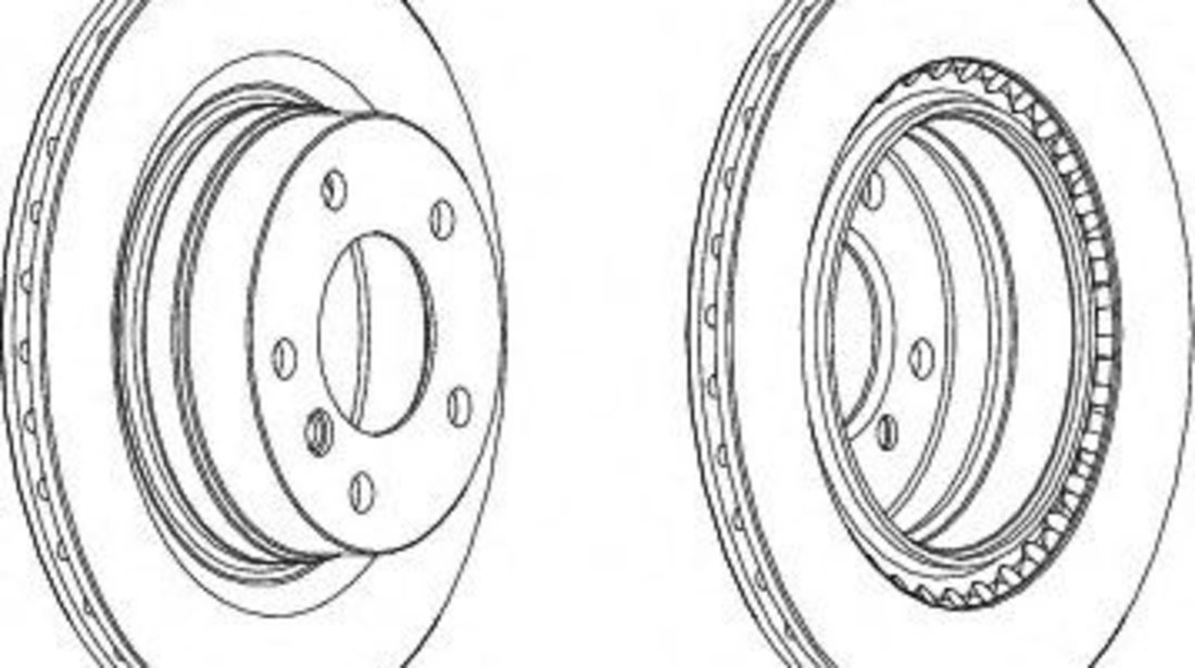 Disc frana BMW Seria 1 Cabriolet (E88) (2008 - 2013) FERODO DDF1549 piesa NOUA