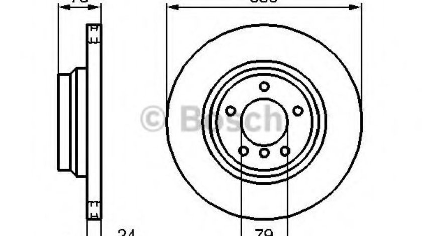 Disc frana BMW Seria 1 Cupe (E82) (2007 - 2013) BOSCH 0 986 479 215 piesa NOUA