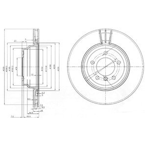 Disc frana BMW Seria 1 Cupe (E82) (2007 - 2013) KRIEGER 0950004306 piesa NOUA