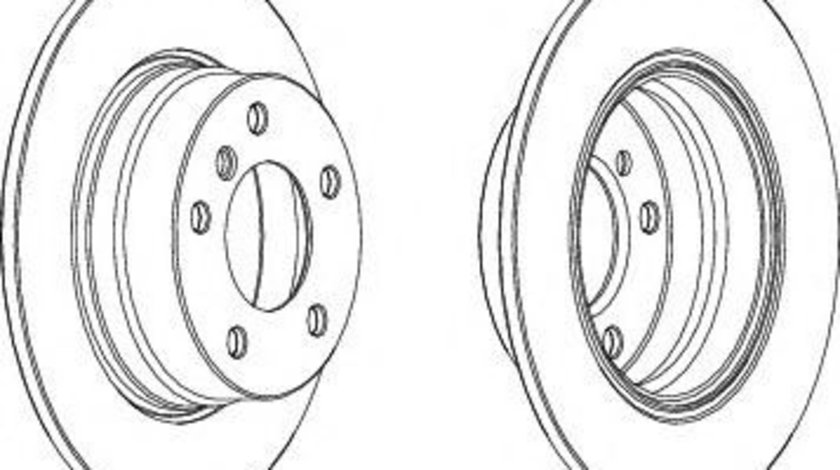 Disc frana BMW Seria 1 (E81) (2006 - 2012) FERODO DDF1303C piesa NOUA