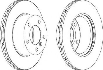 Disc frana BMW Seria 1 (F20) (2010 - 2016) FERODO DDF1228 piesa NOUA