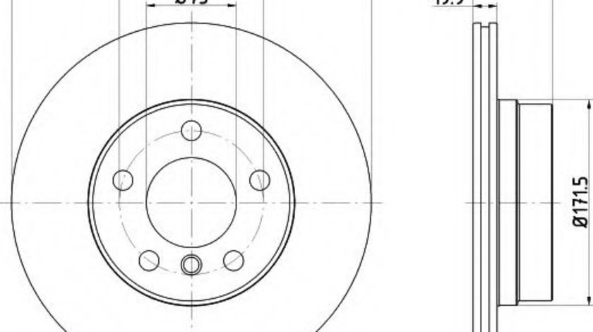 Disc frana BMW Seria 1 (F20) (2010 - 2016) TEXTAR 92257203 piesa NOUA