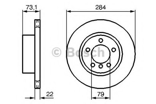 Disc frana BMW Seria 1 (F21) (2011 - 2016) BOSCH 0 986 479 213 piesa NOUA