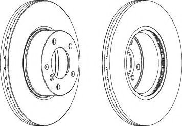 Disc frana BMW Seria 1 (F21) (2011 - 2016) FERODO DDF1717 piesa NOUA