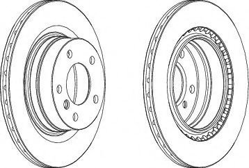 Disc frana BMW Seria 2 Cabriolet (F23) (2014 - 2016) FERODO DDF1549 piesa NOUA