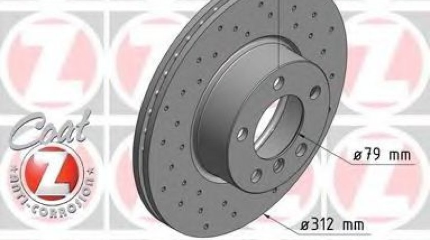 Disc frana BMW Seria 2 Cupe (F22, F87) (2013 - 2016) ZIMMERMANN 150.2900.52 piesa NOUA