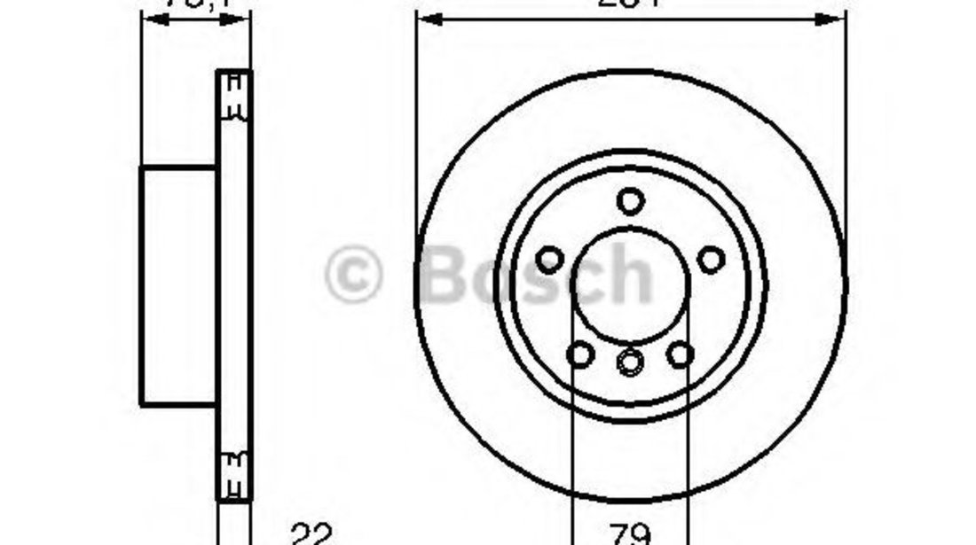 Disc frana BMW Seria 2 Cupe (F22, F87) (2013 - 2016) BOSCH 0 986 479 213 piesa NOUA