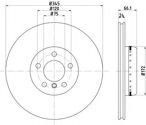 Disc frana BMW Seria 2 Cupe (F22, F87) (2013 - 2016) TEXTAR 92265125 piesa NOUA