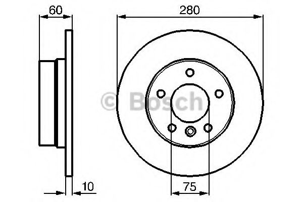 Disc frana BMW Seria 3 Cabriolet (E36) (1993 - 1999) BOSCH 0 986 478 561 piesa NOUA