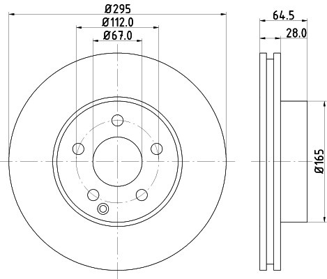 Disc frana BMW Seria 3 Cabriolet (E36) (1993 - 1999) KRIEGER 0950004091 piesa NOUA