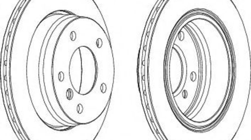 Disc frana BMW Seria 3 Cabriolet (E36) (1993 - 1999) FERODO DDF831 piesa NOUA