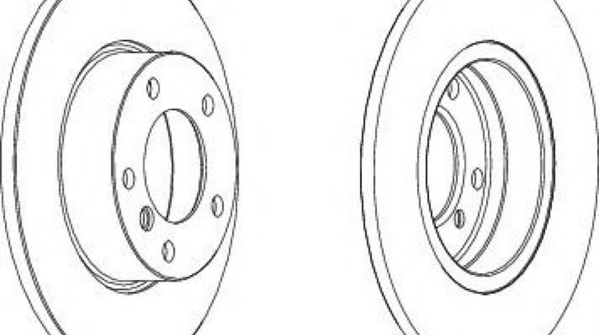 Disc frana BMW Seria 3 Cabriolet (E36) (1993 - 1999) FERODO DDF248 piesa NOUA