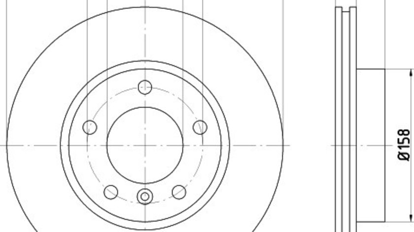 Disc frana BMW Seria 3 Cabriolet (E36) (1993 - 1999) KRIEGER 0950004090 piesa NOUA