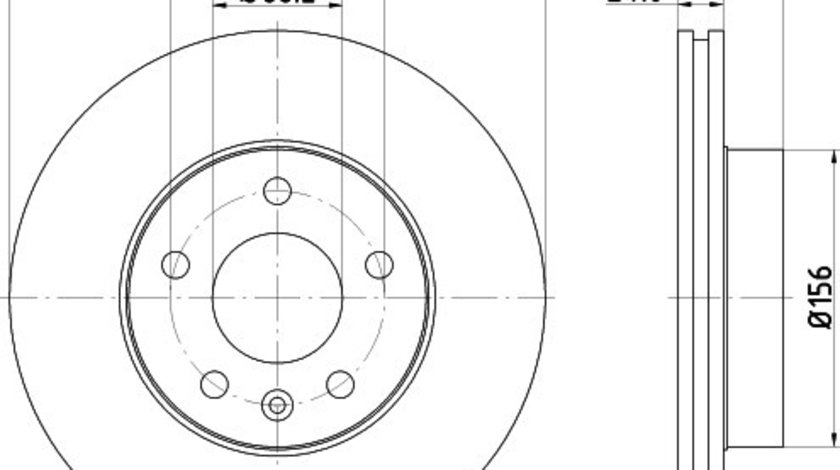 Disc frana BMW Seria 3 Cabriolet (E46) (2000 - 2007) KRIEGER 0950004118 piesa NOUA