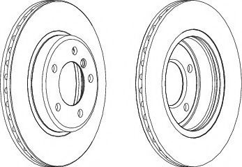 Disc frana BMW Seria 3 Cabriolet (E46) (2000 - 2007) FERODO DDF1066 piesa NOUA