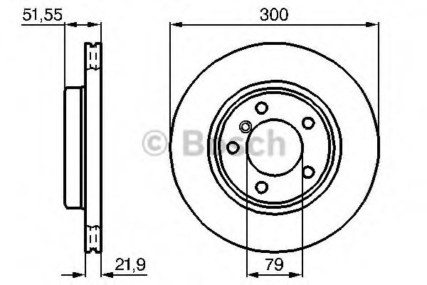 Disc frana BMW Seria 3 Cabriolet (E46) (2000 - 2007) BOSCH 0 986 478 571 piesa NOUA