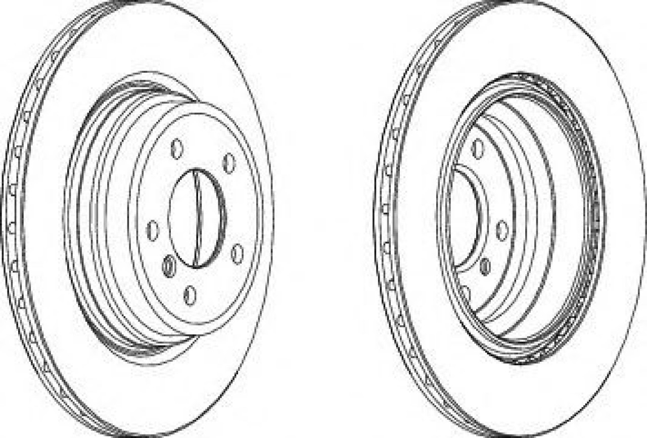 Disc frana BMW Seria 3 Cabriolet (E93) (2006 - 2013) FERODO DDF1550C-1 piesa NOUA