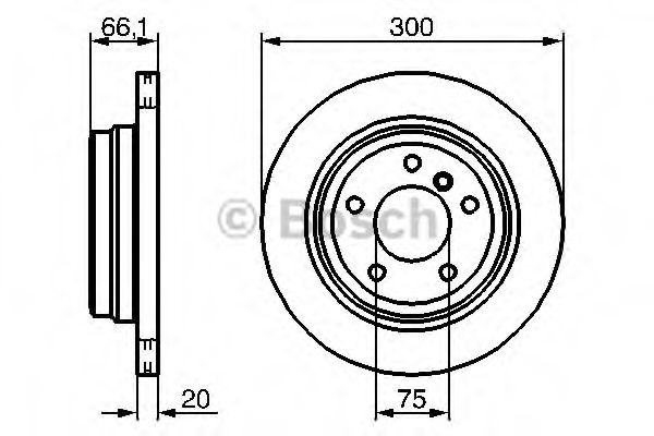 Disc frana BMW Seria 3 Cabriolet (E93) (2006 - 2013) BOSCH 0 986 479 263 piesa NOUA