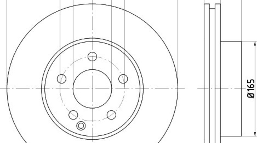 Disc frana BMW Seria 3 Compact (E46) (2001 - 2005) KRIEGER 0950004091 piesa NOUA