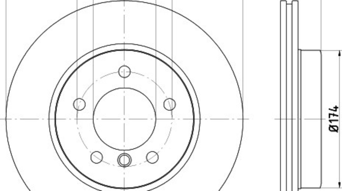 Disc frana BMW Seria 3 Compact (E46) (2001 - 2005) KRIEGER 0950004115 piesa NOUA