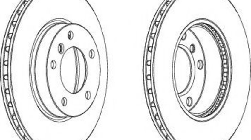 Disc frana BMW Seria 3 Cupe (E36) (1992 - 1999) FERODO DDF258 piesa NOUA