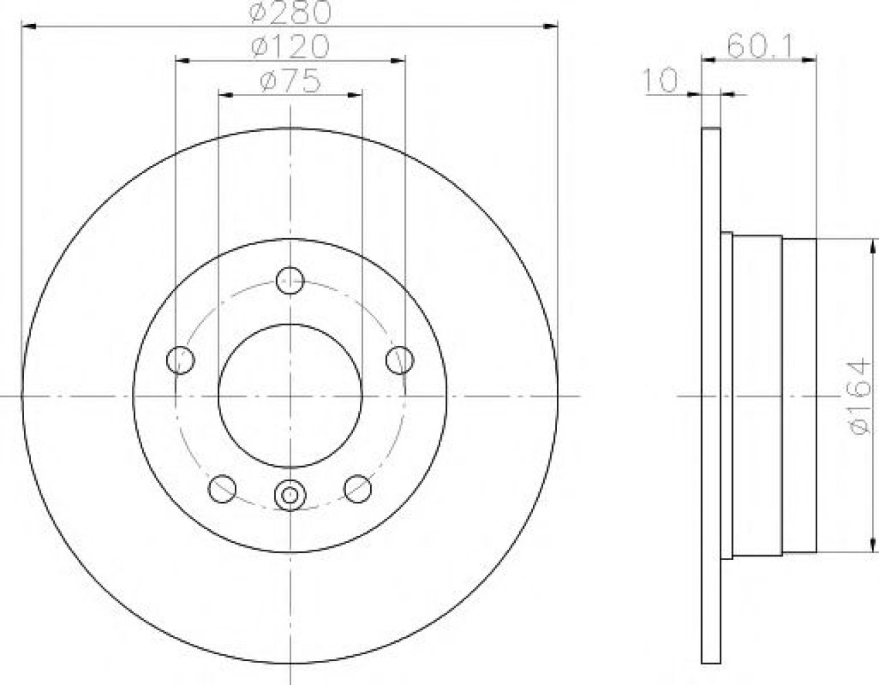 Disc frana BMW Seria 3 Cupe (E46) (1999 - 2006) TEXTAR 92055703 piesa NOUA