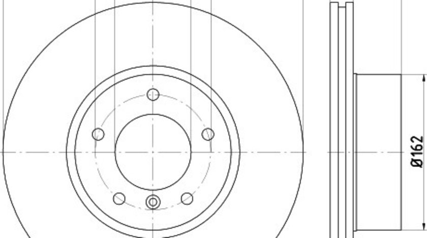 Disc frana BMW Seria 3 (E90) (2005 - 2011) KRIEGER 0950004258 piesa NOUA