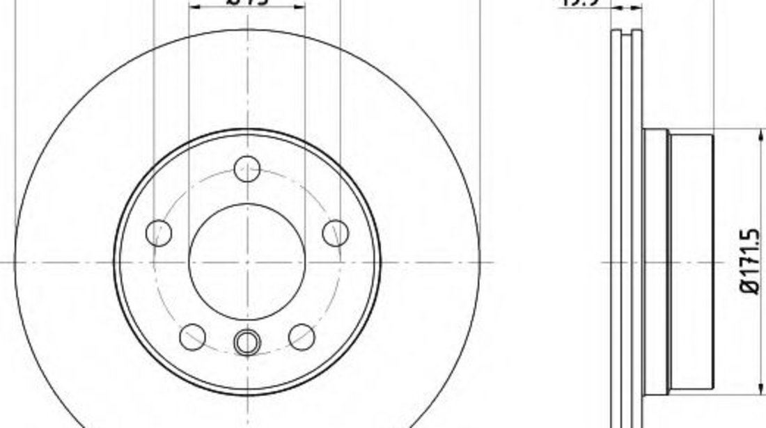 Disc frana BMW Seria 3 Gran Turismo (F34) (2013 - 2016) TEXTAR 92257203 piesa NOUA