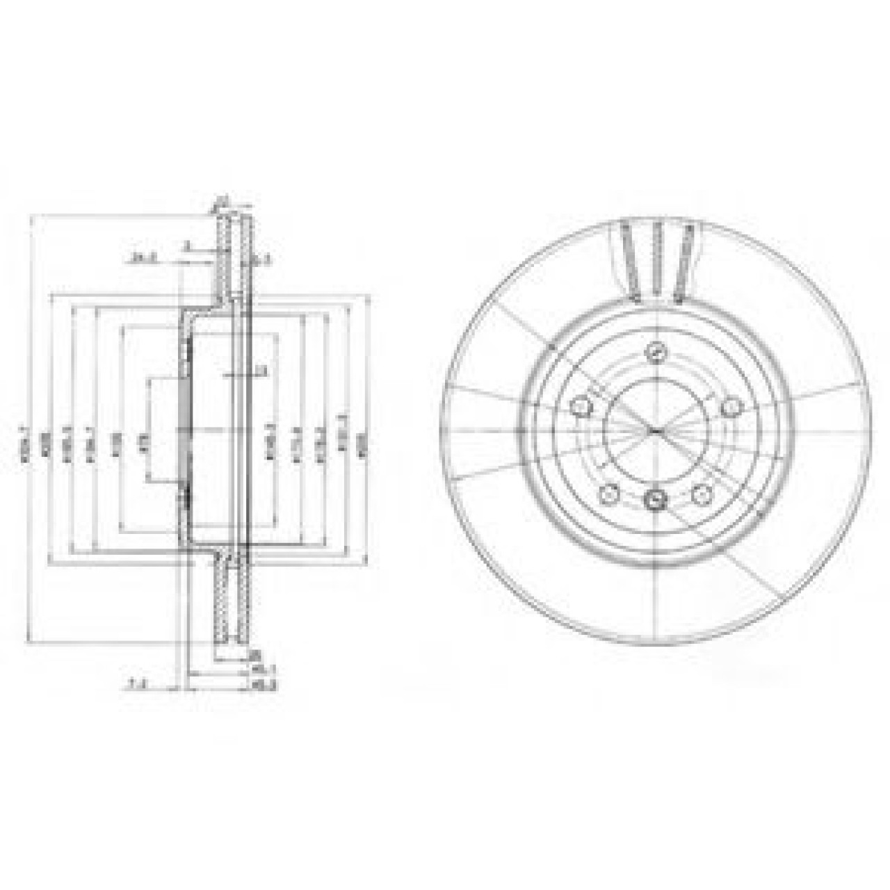 Disc frana BMW Seria 3 Touring (E46) (1999 - 2005) DELPHI BG3830 piesa NOUA