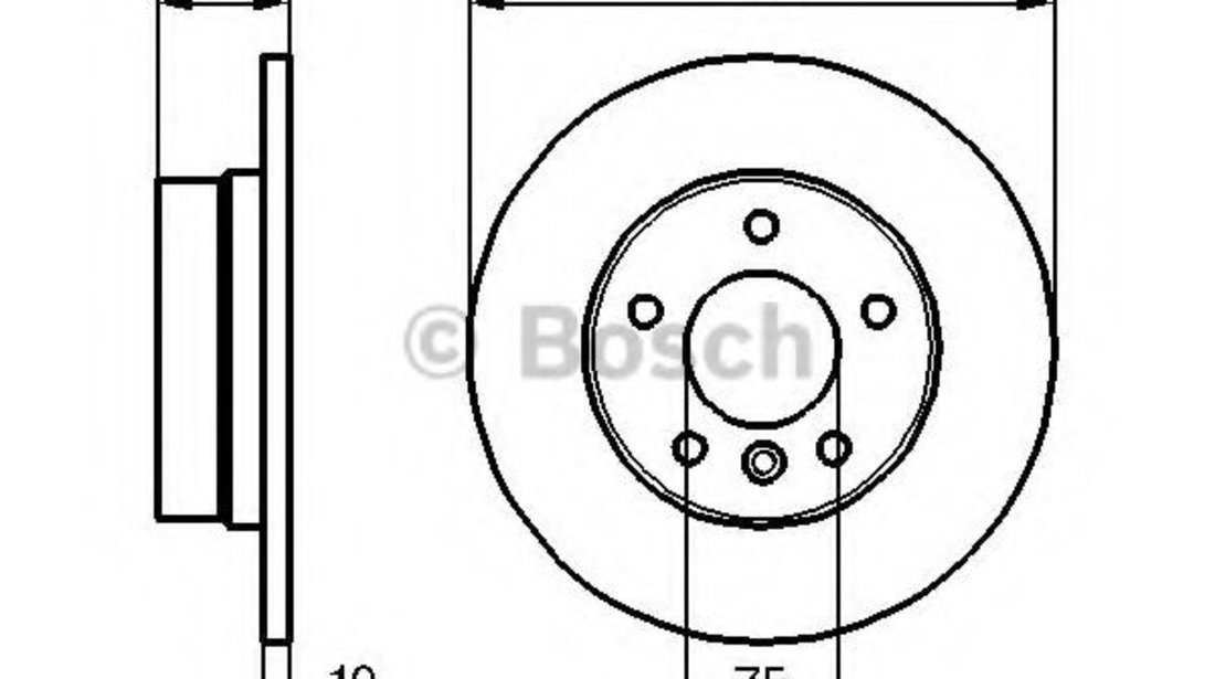 Disc frana BMW Seria 3 Touring (E46) (1999 - 2005) BOSCH 0 986 478 561 piesa NOUA